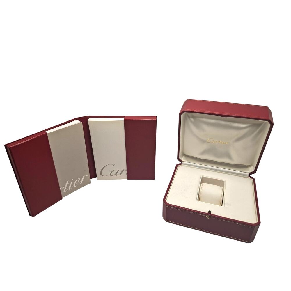 Cartier Genuine Women's Watch Box Case and Booklet Inserts